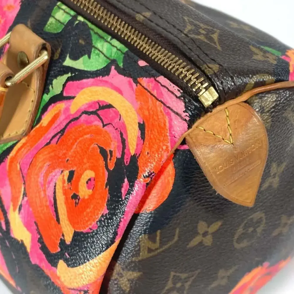 LOUIS VUITTON Brown Monogram Canvas Speedy 30 Boston Bag